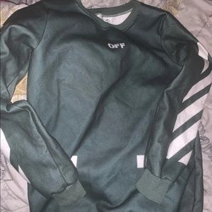 Green Off white sweatshirt